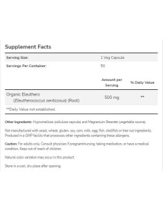 Eleuthero 500 mg | Siberian Ginseng 2