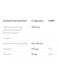 Primrose Oil 1800 mg | with Vitamin A -amp, E 2