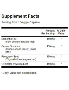 Berberine Complex with Cinnamon, Gymnema -amp, Fenugreek 600 mg 2