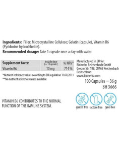 Vitamin B-6 10 mg | Pyridoxine 2