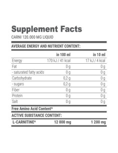 Carni Liquid L-Carnitine 120000 2