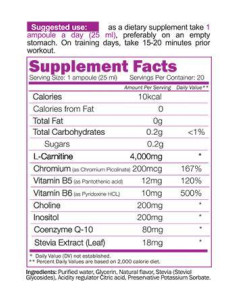 L-Carnitine Liquid 4000 Shot 2