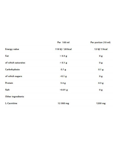 L - Carnitine Concentrate