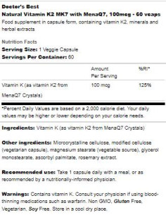 BEST Natural Vitamin K2 MK-7 100 mcg 2
