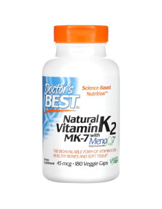 BEST Natural Vitamin K2 MK-7 45 mcg