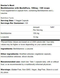 BEST Benfotiamine 150 mg | BenfoPure 2