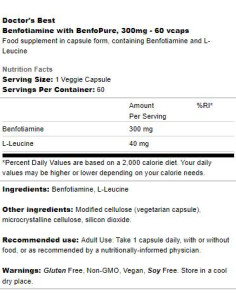 BEST Benfotiamine 300 mg | BenfoPure 2