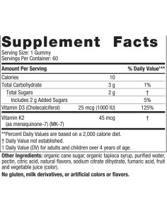 Vitamin D3 1000 IU + K2 45 mcg | Gummies 2