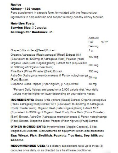 Kidney | with Astragalus -amp, Beet Root