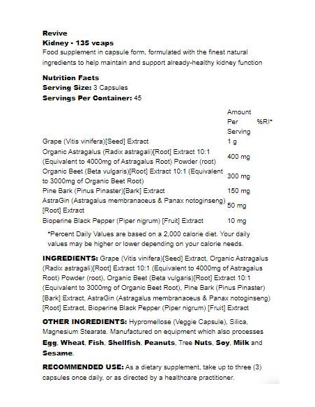 Kidney | with Astragalus -amp, Beet Root