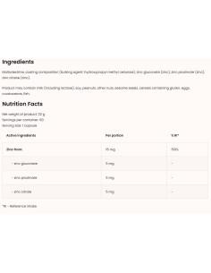 Triple Zinc / Gluconate + Picolinate + Citrate 2