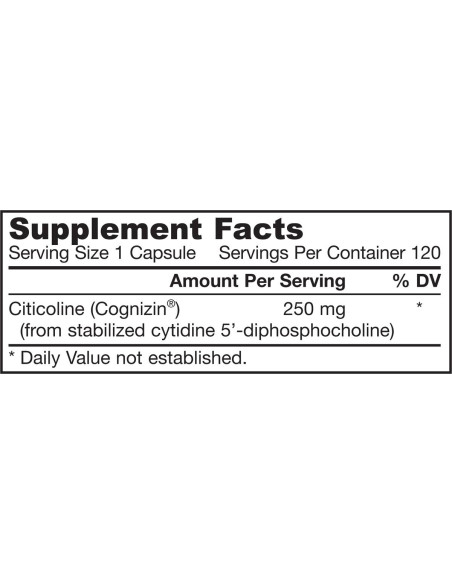 Citicoline (CDP Choline) 250 mg