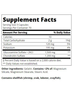 Glucosamine Chondroitin 500 mg / 400 mg - Double Strength 2