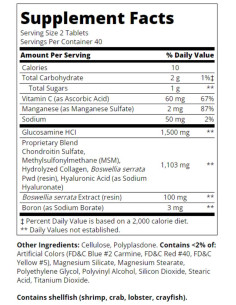 Glucosamine Chondroitin Complex Plus MSM - Advanced Triple Strength 2