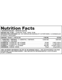 L-Carnitine Liquid Shot 3000 | with Chromium 2