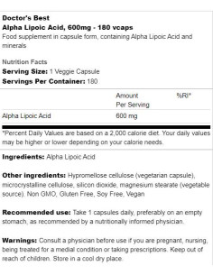 BEST Alpha Lipoic Acid 600 mg 2