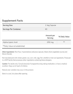 Alpha Lipoic Acid 250 mg 2