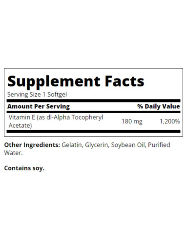 Vitamin E 180 mg / 400 IU