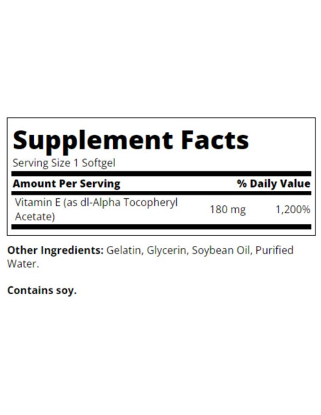 Vitamin E 180 mg / 400 IU