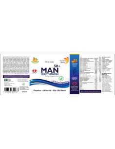 Man Multivitamin 50+ | Vitamins + Minerals + Bio-Life Blend 2