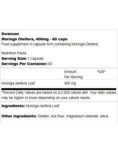 Moringa Oleifera 400 mg 2