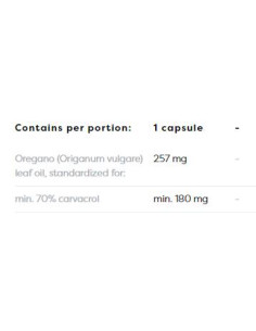 Oregano Oil 257 mg | 70- Carvacrol 2