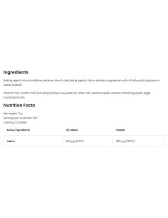 Iodine 400 mcg | Potassium Iodine 2