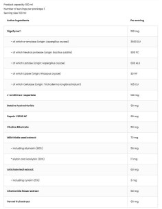 Digezyme Shot | with Betaine HCL, Milk Thistle -amp, Artichoke 2