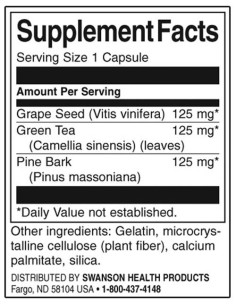 Grape Seed Green Tea -amp, Pine Bark Complex 2