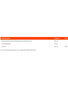 Andrographis 500 mg | with Vitamin C 2