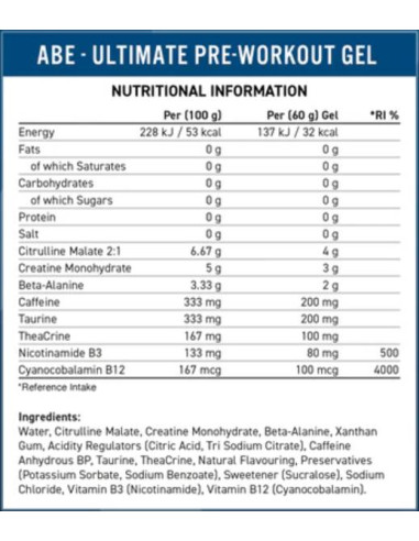 ABE Gel | All Black Everything Pre-Workout