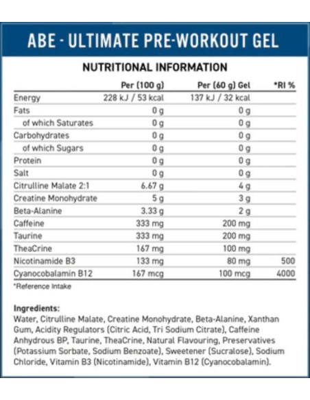 ABE Gel | All Black Everything Pre-Workout