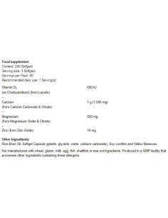 Calcium -amp, Magnesium Softgels / with Vit D and Zinc 2