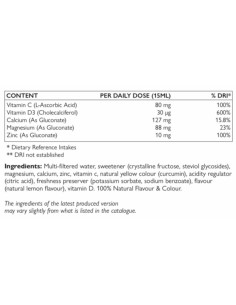 Cal-Mag Liquid | + Vitamin C, D-3 -amp, Zinc 2
