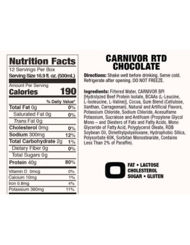 Carnivor Ready to Drink | with 40 g Beef Protein