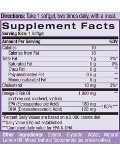 Omega 3 Fish Oil / Lemon Flavored 2