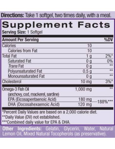 Omega 3 Fish Oil / Lemon Flavored 2