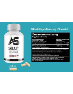 Shilajit 500 mg - Mumijo Extract | 50- Fulvic Acid  12- Humicacid 2