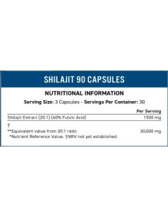 Shilajit 500 mg | 60- Fulvic Acid 2