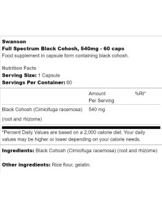 Full Spectrum Black Cohosh 540 mg 2