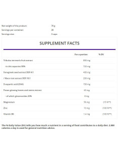 Testo Booster | with Tribulus, Fenugreek, Maca, DAA -amp, Ginseng 2
