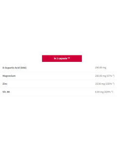 ProZMA+ Men-N39,s Formula | ZMA + D-Aspartic Acid 2