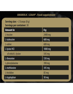 Anabolic LEAA9 | Leucine Enriched Essential Amino Acids 2