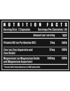 Black Series | Zinc -amp, Magnesium Supreme - ZMA 2