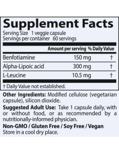 BEST Benfotiamine 150 mg + Alpha Lipoic Acid 300 mg 2