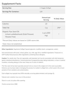 Flax Oil 1000 mg | Vegan Formula 2