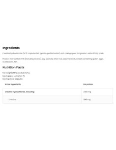 Creatine HCL 2400 / Creatine Hydrochloride 2