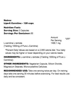 Lipo 6 / L-Carnitine 2