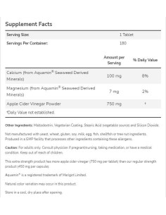 Apple Cider Vinegar 750mg | Extra Strength 2