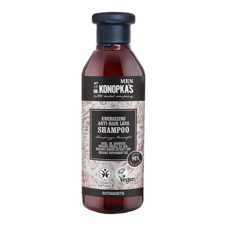 Енергизиращ шампоан за мъже - против косопад, Dr. Konopka's, 280 мл